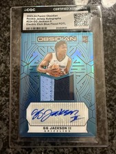GG JACKSON II 2023-24 OBSIDIAN RPA ROOKIE BLUE FLOOD RC AUTO #/16 CGC Auth