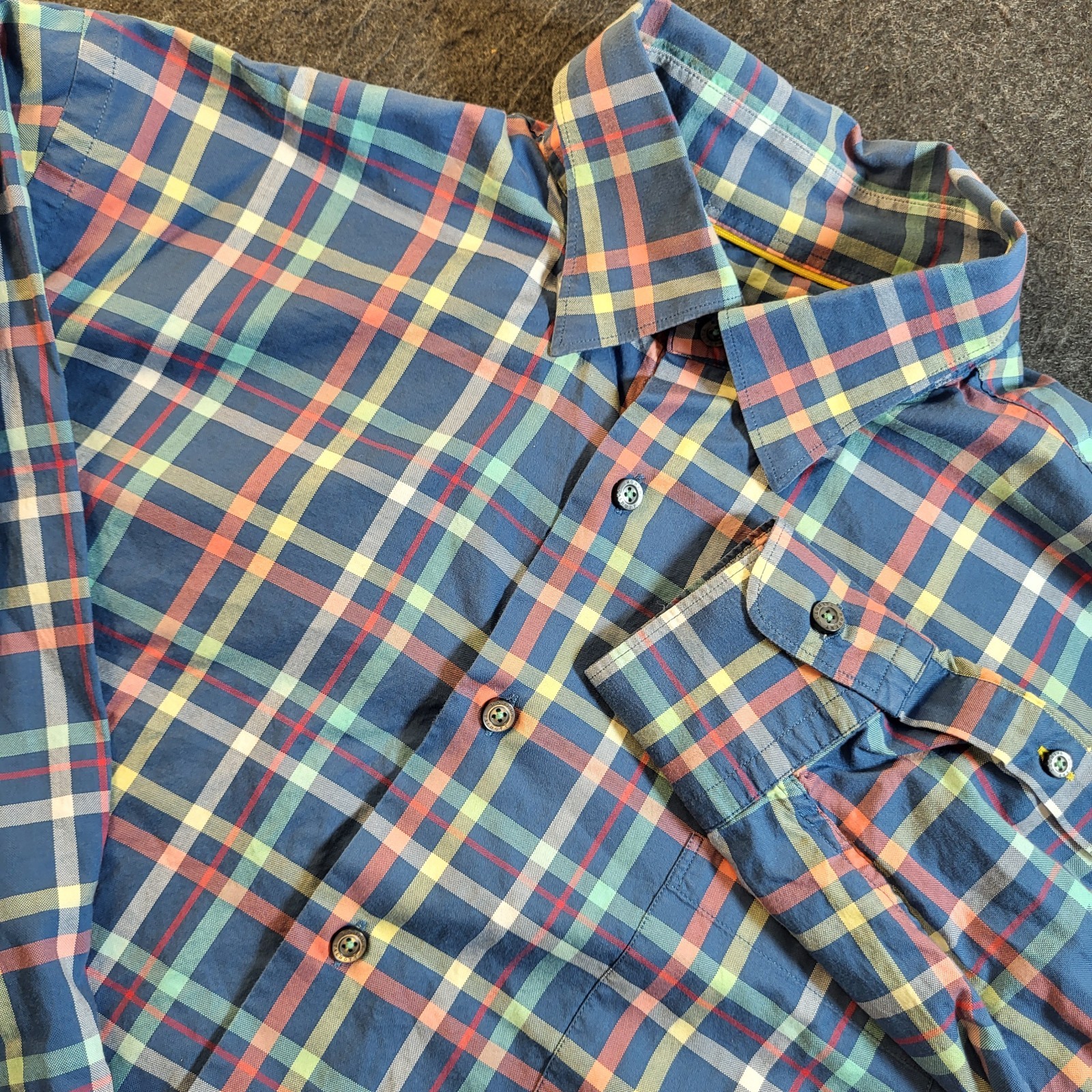 Robert Talbott Classic Plaid Button Down Shirt Me… - image 1