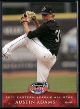 Austin Adams 2011 Eastern League All Star Set Card