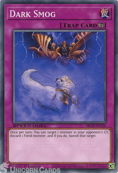 SBCB-EN126 Dark Smog Common 1st Edition Mint YuGiOh Card