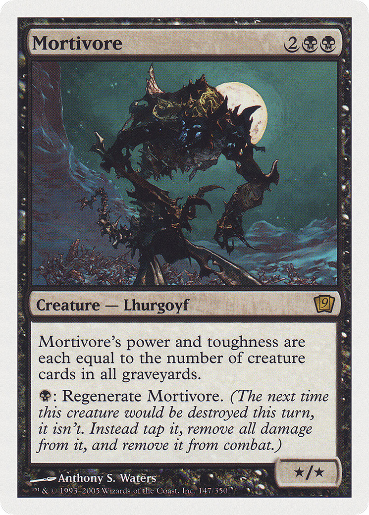 Mortivore #147 (MP) 9th Edition 9ED Magic MTG