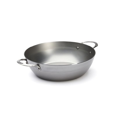 De Buyer Mineral B Carbon Steel Country Fry Pan 2 Handles - 12.5'' (Brand New)