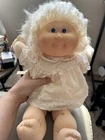 Vintage 1980s Cabbage Patch Kids Doll Coleco Blue Eyes White Hair Original