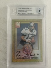 2000 Donruss Elite Passing the Torch Auto Roger Staubach #PT-9 Auto 98/1500