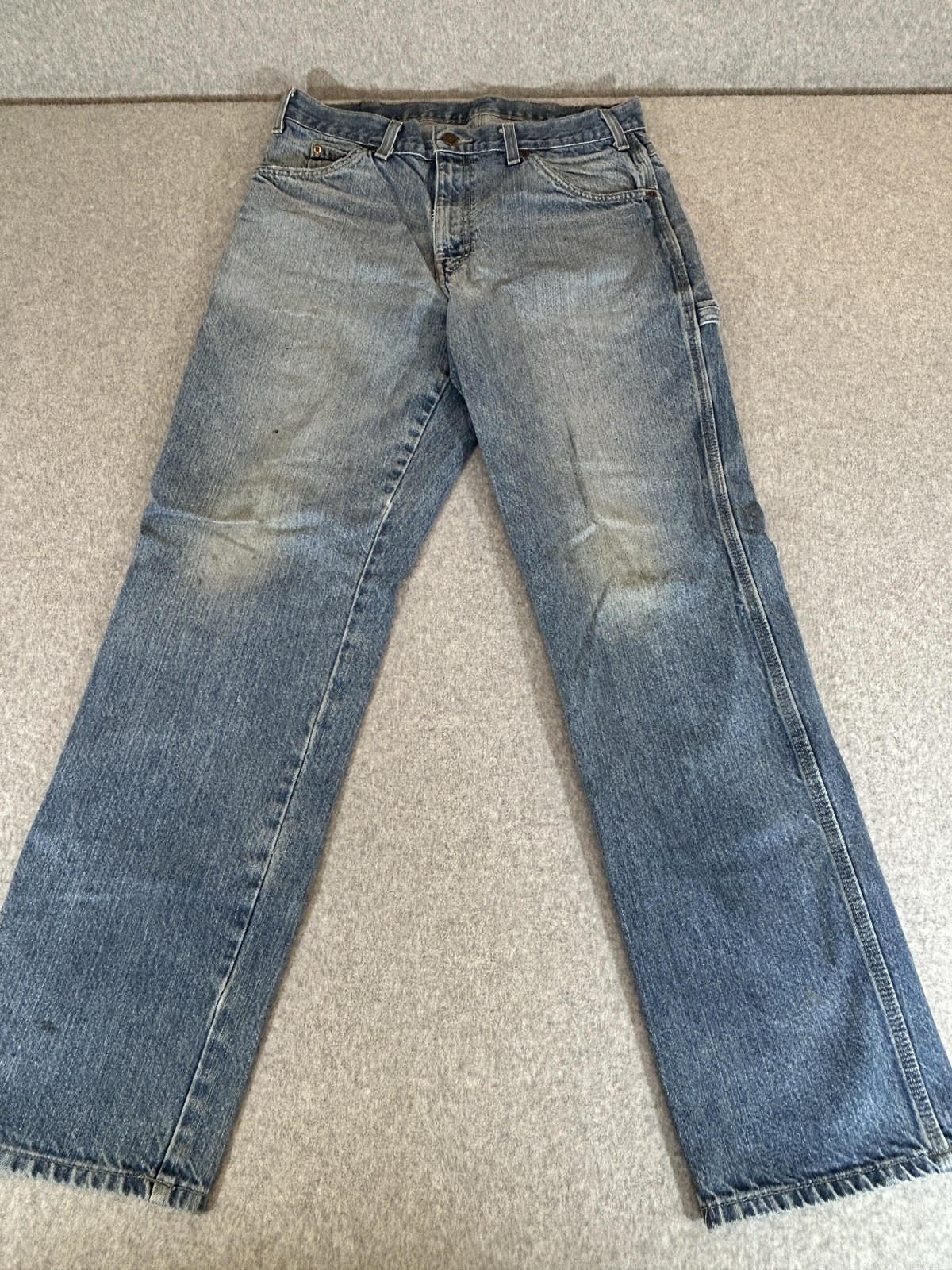 Mens 32x32 Blue Baggy Relaxed Straight Workwear Utility
