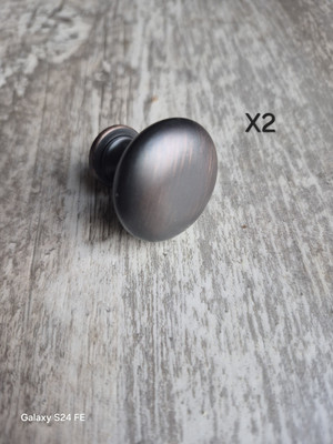 2 Amerock Allison 1.25'' Oil Rubbed Bronze Replacement Cabinet Knob BP53005-ORB