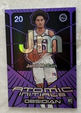 2024-25 Panini Obsidian - Atomic Initials Jared McCain #19 E/E Purple Flood /75
