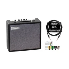 10-Watt Electric Guitar Amp with Instrument Cable & Pick Sampler