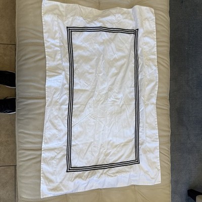 RH Italian Hotel Satin Stitch Set Of 2 King Pillow Cases