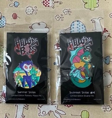 Helluva Boss Sommer 2024 Pins Set - Regenbogen & Badeanzug Emaille Pins, unbe...