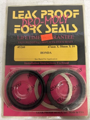 Leak Proof Seals - 5260 - Pro Moly Fork Seal Honda CR250 CRF450R Suzuki RM125