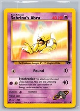Sabrina's Abra 93/132 Common Gym Challenge Pokemon Unlimited Moderately Played on eBay