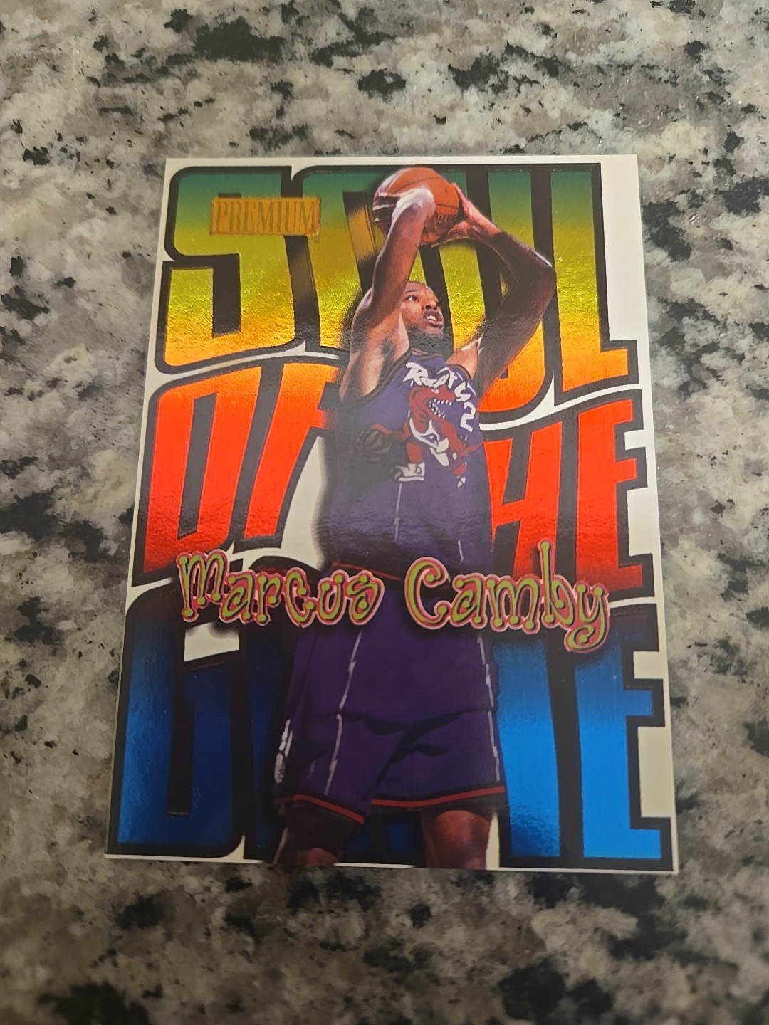 Marcus Camby 1998-99 Skybox Premium Soul of the Game Knicks Case Hit Rare Mint.