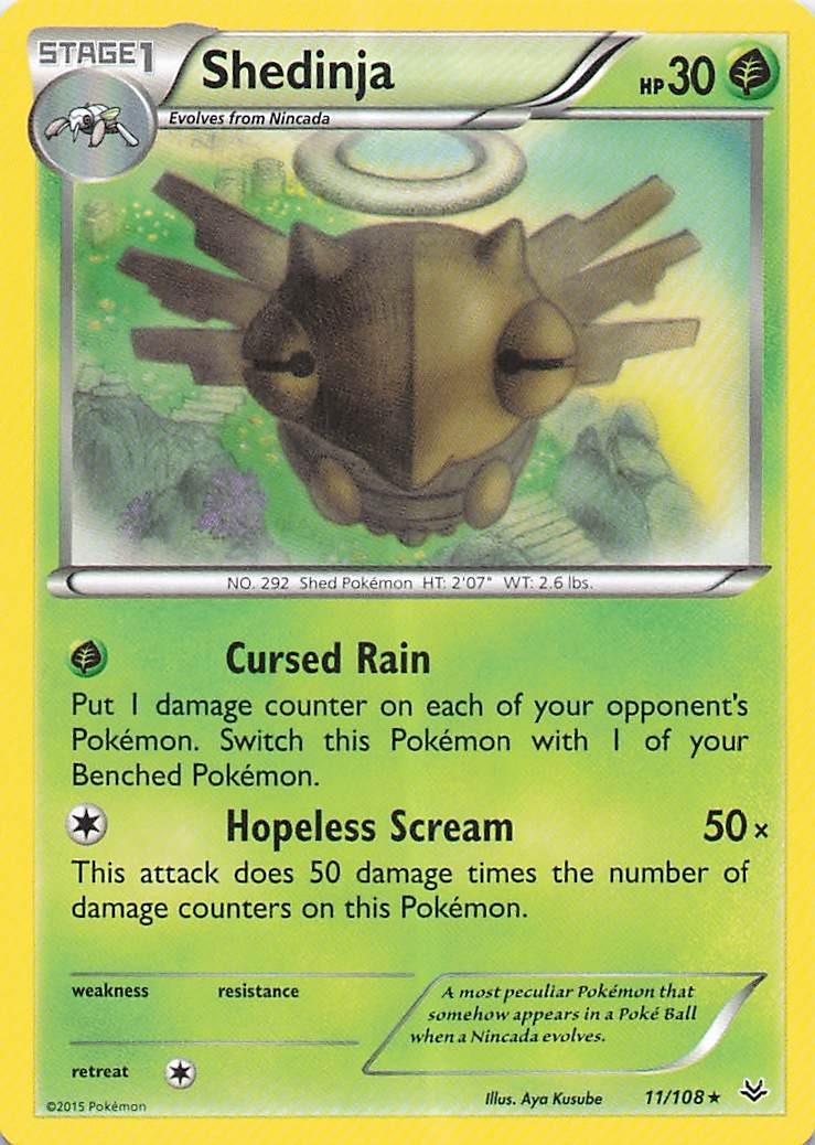 Shedinja Rare XY - Roaring Skies 11/108 NM Normal