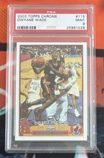 Dwyane Wade 2003 NBA Topps Chrome #115 Rookie Card - PSA 9. rookie card picture