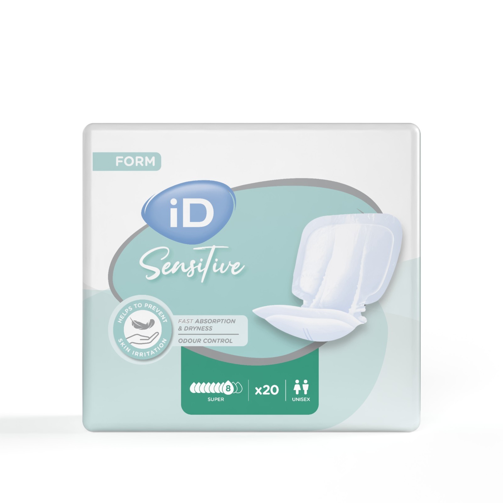 iD Sensitive Form Super Incontinence Pads Odour Control  1 Pack of 20 - Image 5