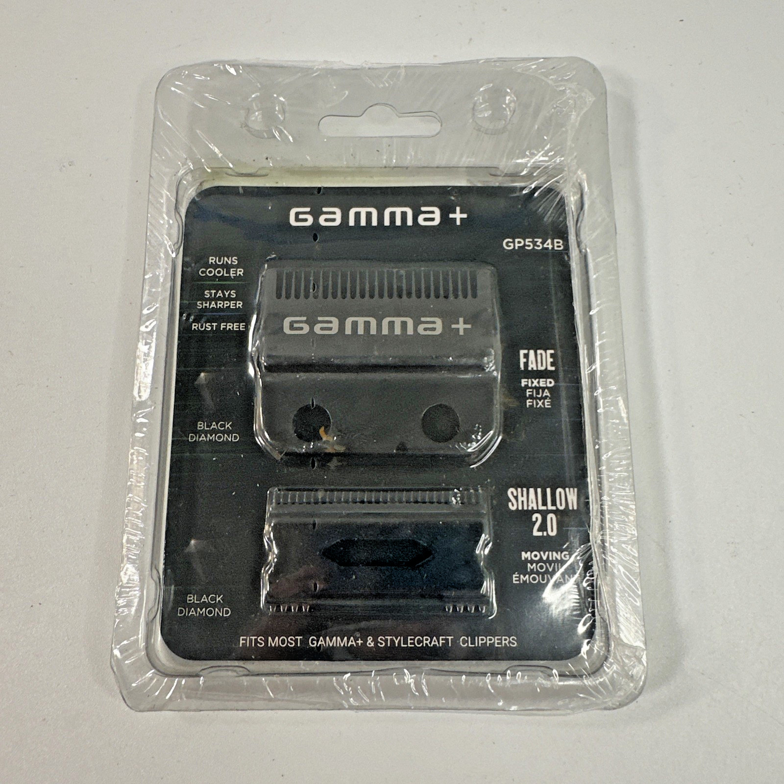 Gamma+ Double Black Diamond Carbon Replacement Fixed Fade Bl