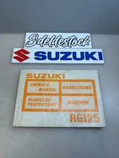 manuel propriétaire Français anglais allemand  suzuki 99011-36a23-012 rg 125 j