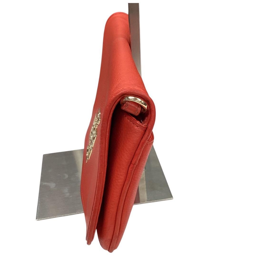 Tory Burch 2-way Shoulder Bag Clutch Leather Red Women's From Japan thumbnail 5