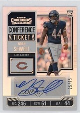 2023 Panini Contenders Rookie Conference Ticket /75 Noah Sewell #162 Auto 1rj5