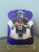 Panini 2013 Crown Royale Matt Schaub Purple Die-Cut /5 