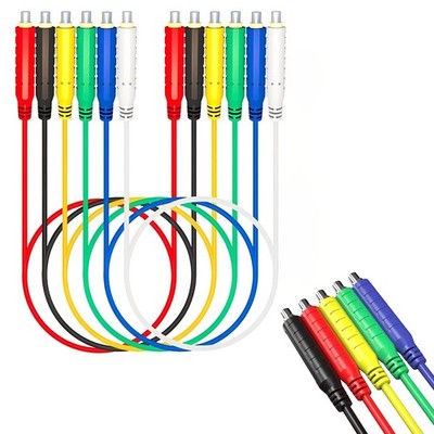 Magnetic Test Leads, 6Pcs Silicone Soft Flexible Magnetic Jumper Wires 30V AC/5A