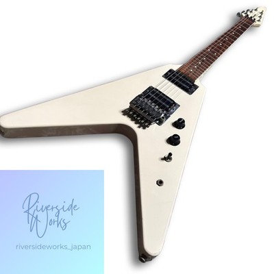 Rare Fernandes BSV-70 Flying V White Vintage