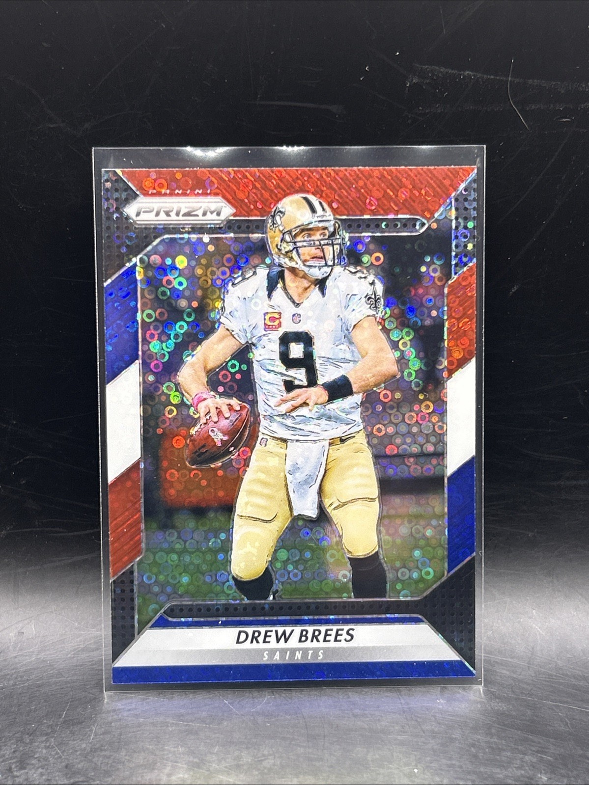 2016 Panini Prizm Drew Brees Red White Blue Disco Prizm New Orleans Saints #111