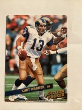 2002 Leaf Rookies & Stars - Action Packed Kurt Warner #15 Bronze /1850