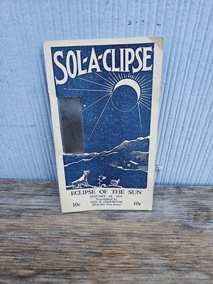 Sol-A-Clipse Solar Eclipse Of The Sun Viewer Montclair New Jersey 1925