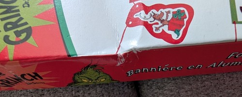 *NUOVO* Striscione natalizio The Grinch Foil "Buon Grinchmas" - Foto 8 di 8
