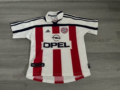 Retro FC Bayern München Jersey Adidas Auswärts Trikot 2000-2002 OPEL Größe 152