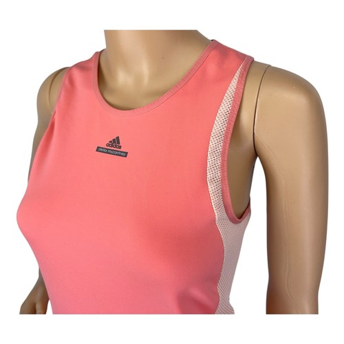 Adidas Stella McCartney Barricade Tank Top Coral Pink Tennis Girls 170 Size XL - Picture 6 of 11