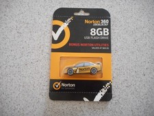 NORTON 360 RACING CAR 8GB USB FLASH DRIVE RACING CAR STILL SEALED