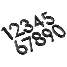 House Numbers 3D Mailbox 0-9 for Outside 10Pcs Home Numbers Large , Black