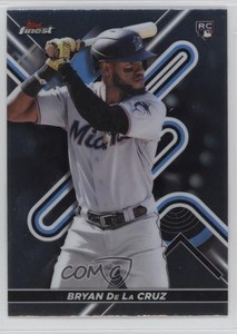 2022 Topps Finest Bryan De La Cruz #24 Rookie RC