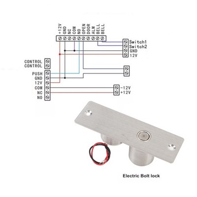 Electric Drop Bolt Lock Stainless Steel Mini Embedded Mortise Lock For Door SET