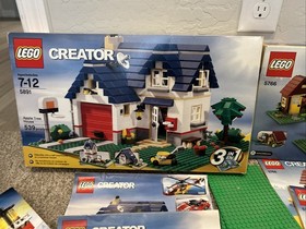 LEGO CREATOR Log Cabin Apple Tree House 5766 5891 Box Manuals NOT COMPLETE