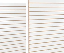 4 x 8 WHITE SLATWALL PANELS, Pack of 2, ULINE H-4744W