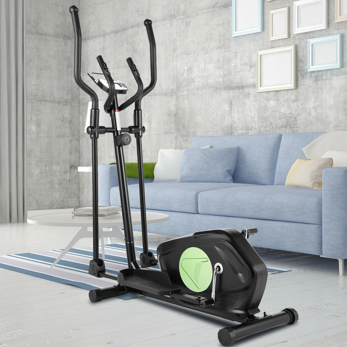 FUNMILY Elliptical Trainers Magnetic Eliptical Machines with LCD