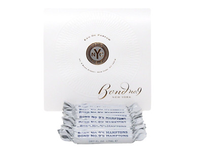 BOND NO 9 HAMPTONS 1.7ml .057fl oz x 10 COLOGNE PERFUME SPRAY SAMPLE VIALS