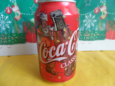 1998 Coca Cola Can Santa Claus Limited Edition Half Empty Unopened
