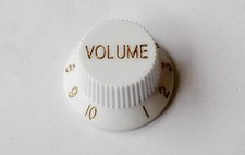 Quality 1 Volume Knob set 1 WHITE New for style Strat Import Guitar Metric Pot
