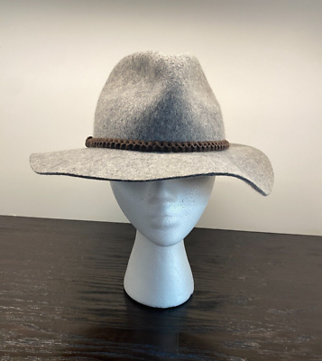 Billabong 100% Wool Wide Brim Hat Billabong 100% Wool WESTERN Black brow braided leather strap  main image 3