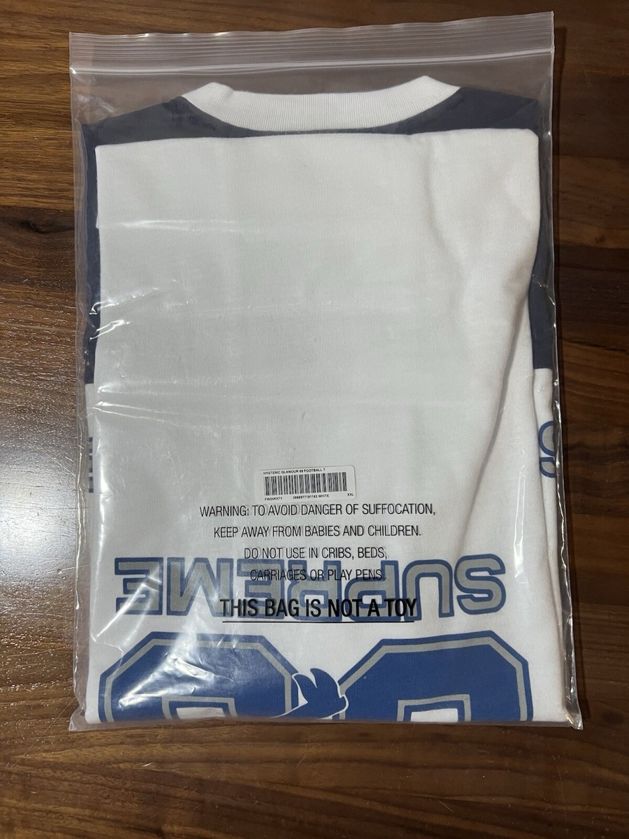 SUPREME®/HYSTERIC GLAMOUR 69 FOOTBALL TOP JERSEY White FW24 SUPREME®/HYSTERIC GLAMOUR 69 FOOTBALL TOP JERSEY White FW24