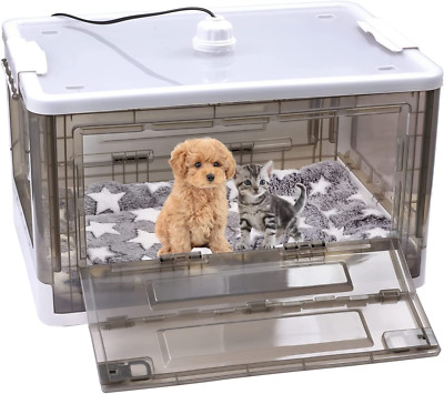 Puppy Incubator,Puppy Incubator with Heating, Large PET Brooder Nursery, Kitten 
