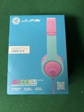 JBuddies Folding Gen 2 Kids Headphones Wired, Volume Limiter, Ages 2+ Boys Girls