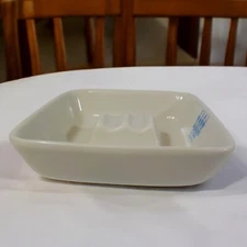 Vintage Ciga Hotels White Porcelain Ashtray ~  Made by Richard Ginori Italy
