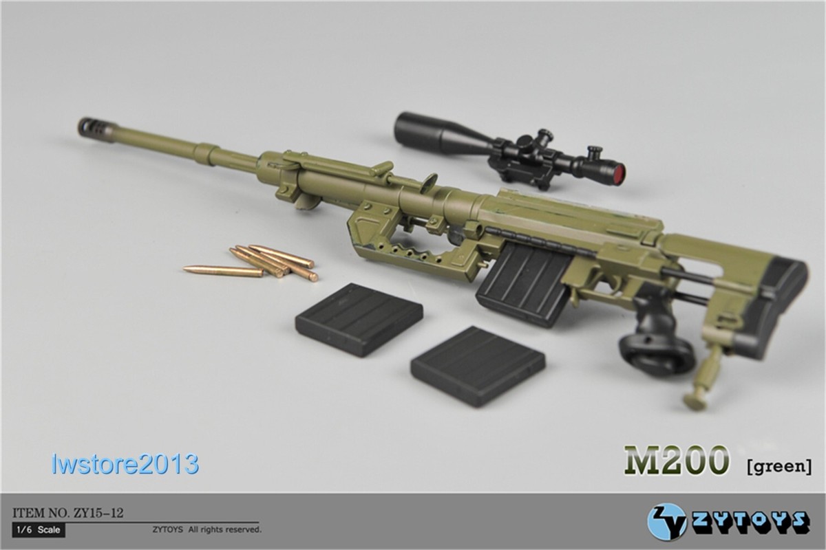 トイガン chai.c 1/6 ZYTOYS ZY15-12 M200 CheyTac Rifle Gun Weapon Model For