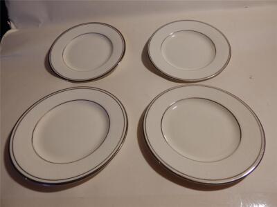 4 X Minton Beilagenteller Braut Schleier 'Sekunden Qualität' Fein Porzellan